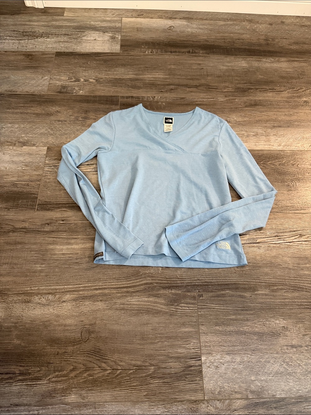 The North Face Women's Pale Blue Long-Sleeve Crew